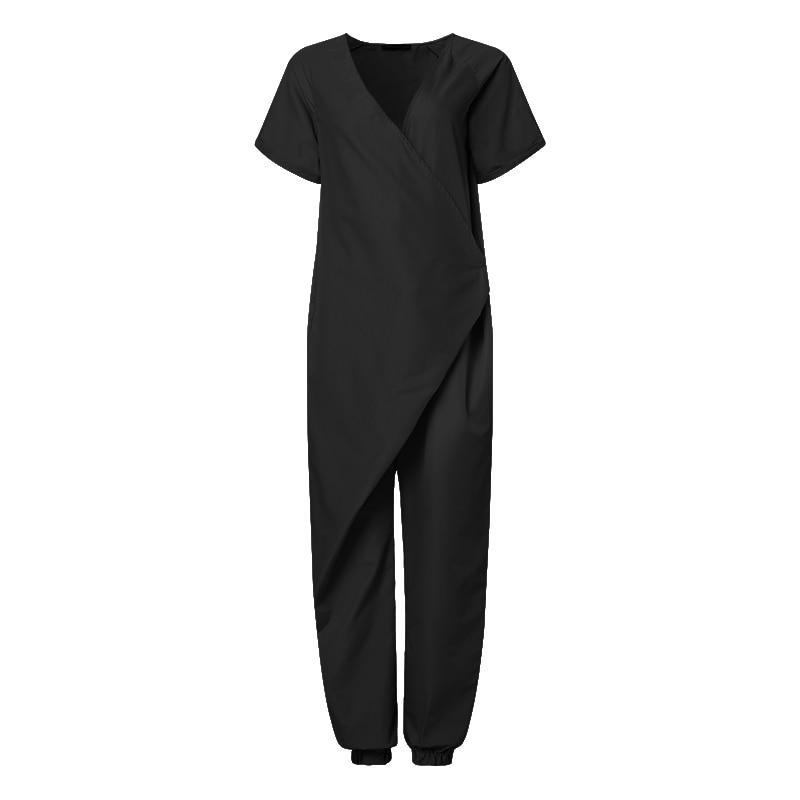 Boheo Romper Overalls V-neck, short sleeves