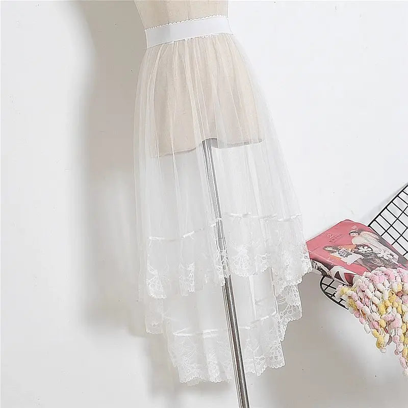 Transparent Long Boho Skirt