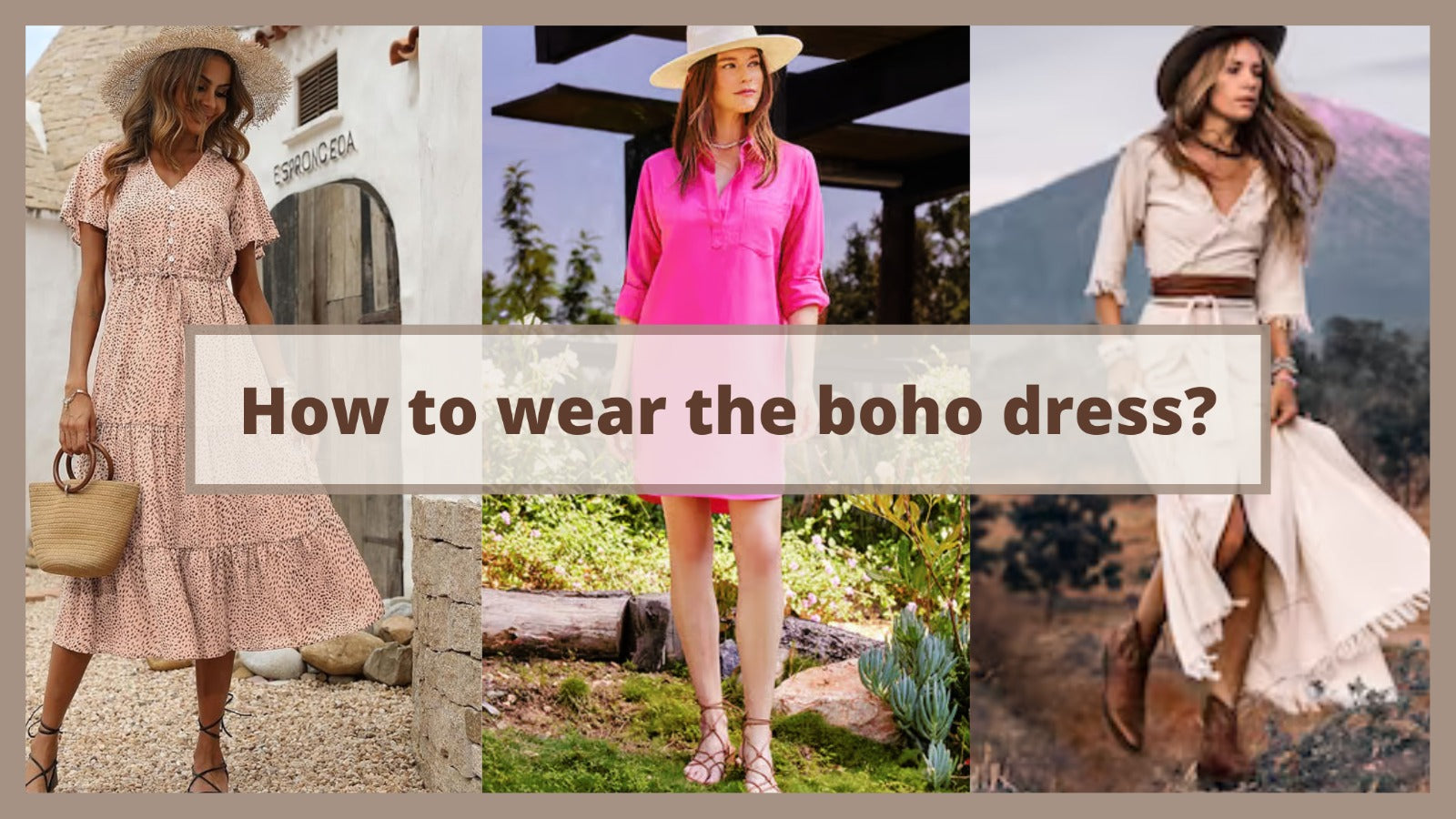 How to wear the boho dress?