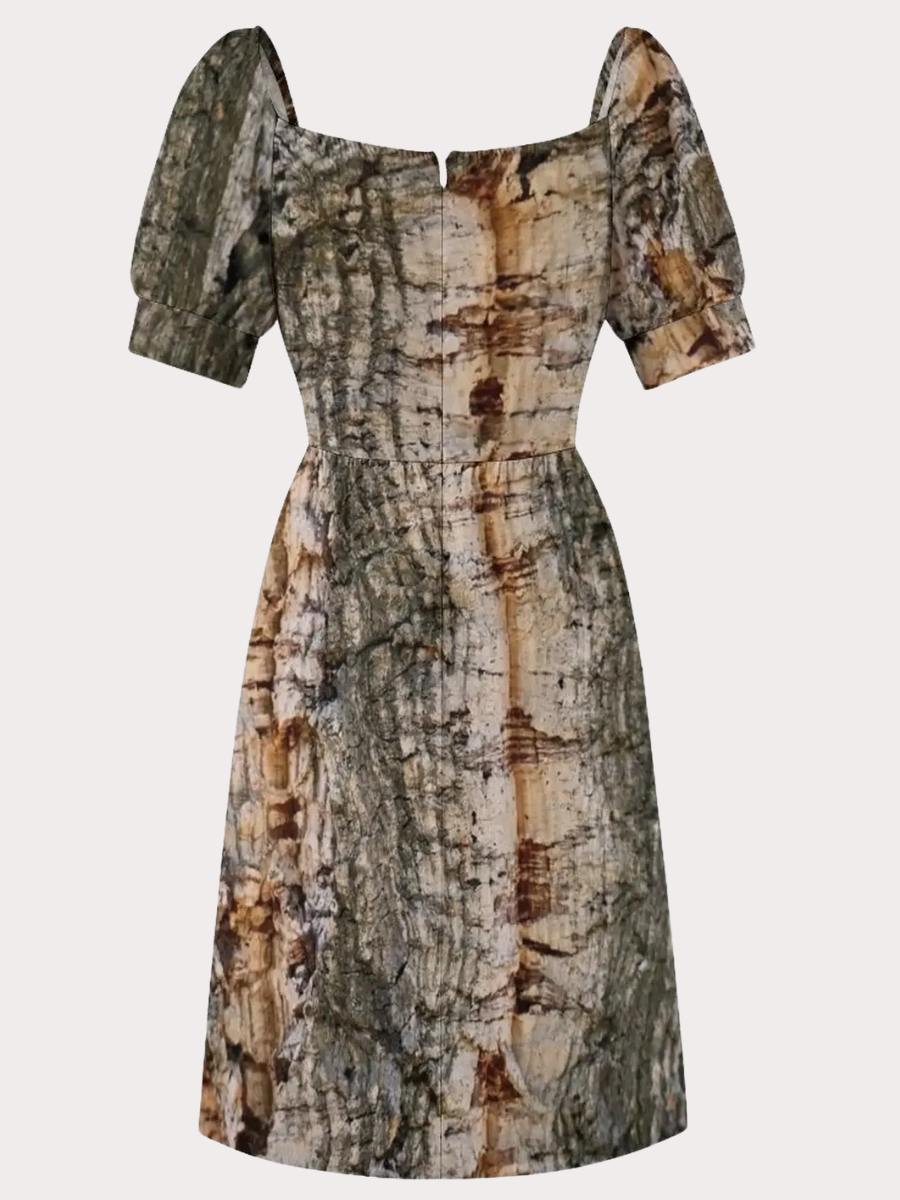 Mini Boho Dress Python Print