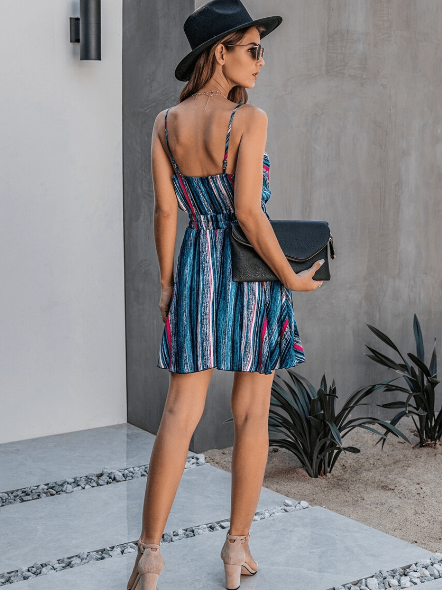 Bohemian Mini Dress with straps