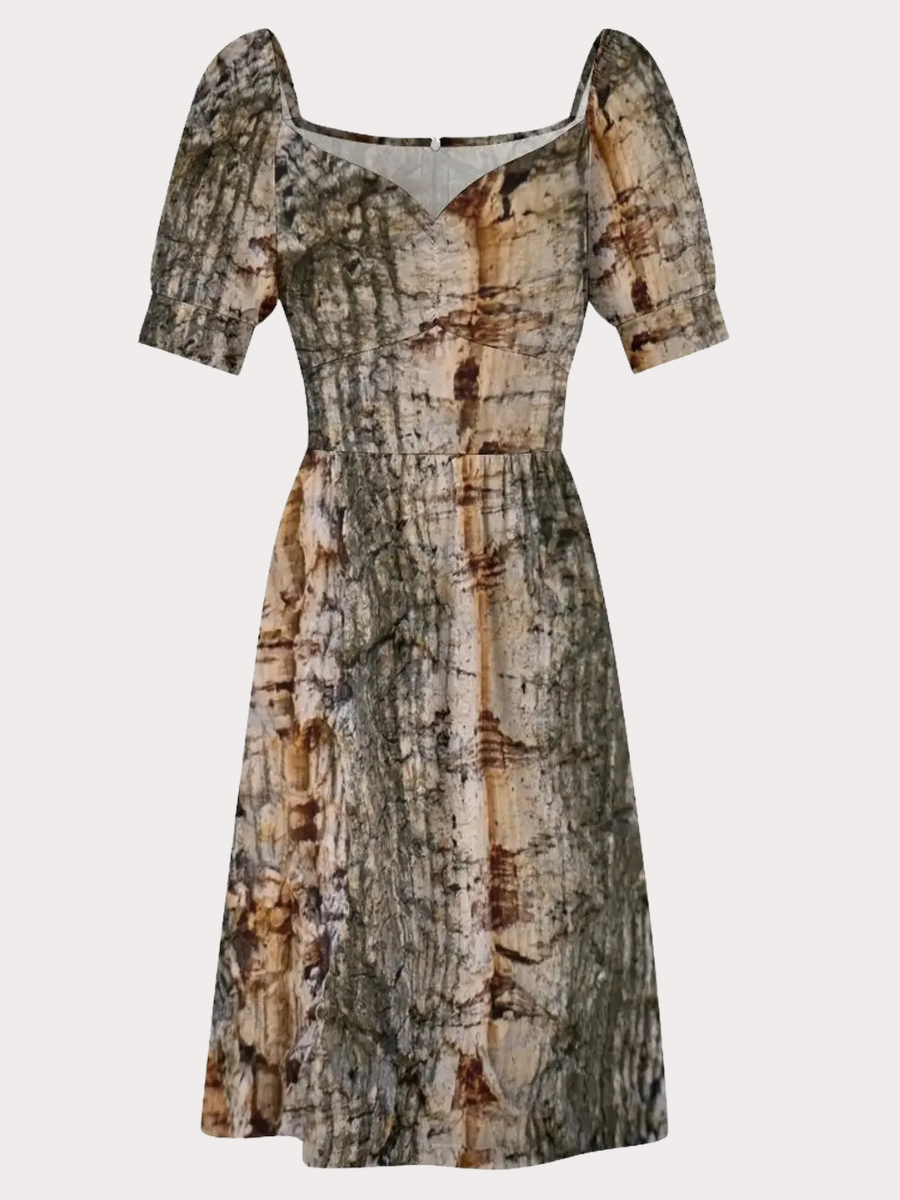 Mini Boho Dress Python Print