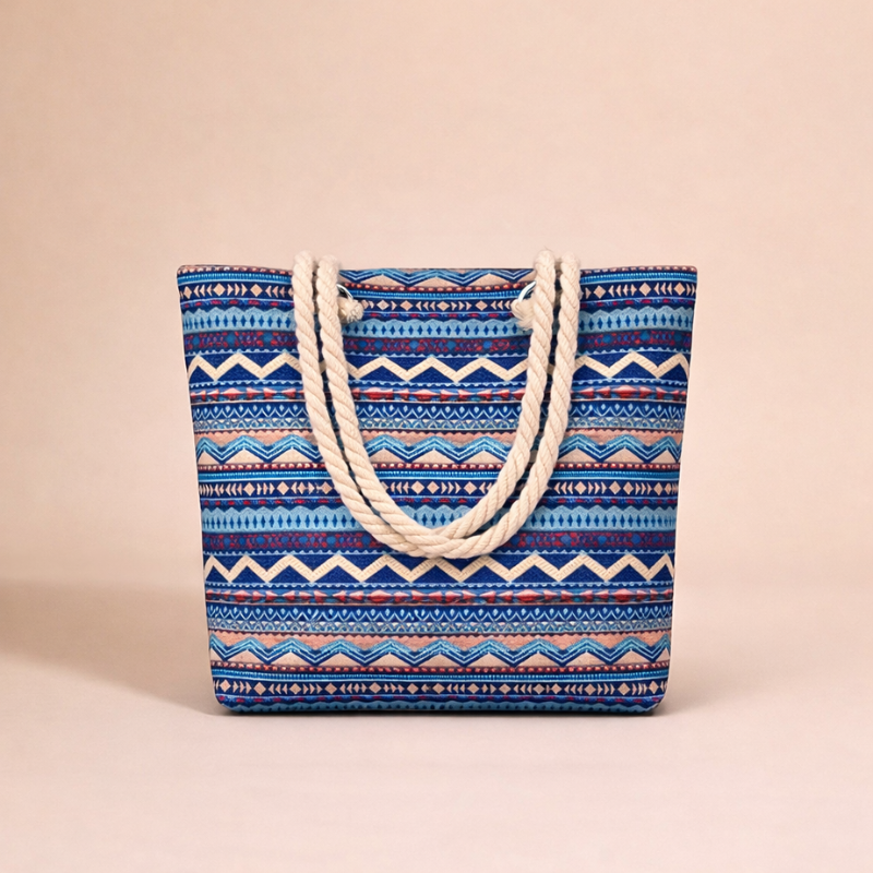 Boho Summer Beach Tote Bag