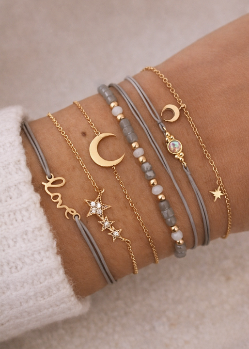Boho Gold Bracelet Set Celeste