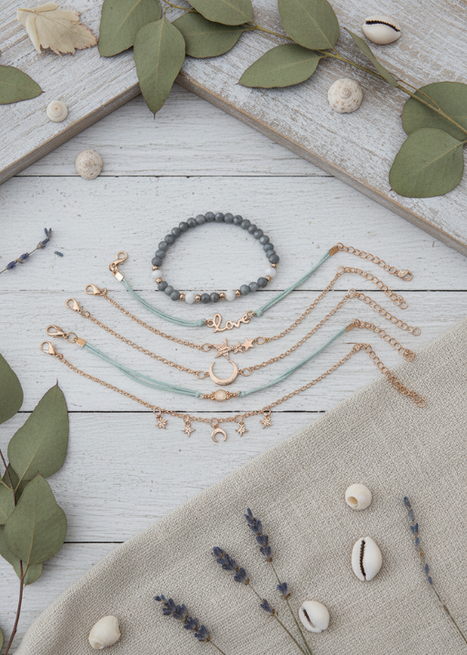 Boho Gold Bracelet Set Celeste