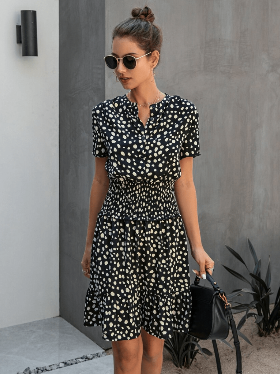 Boho Floral Mini Dress