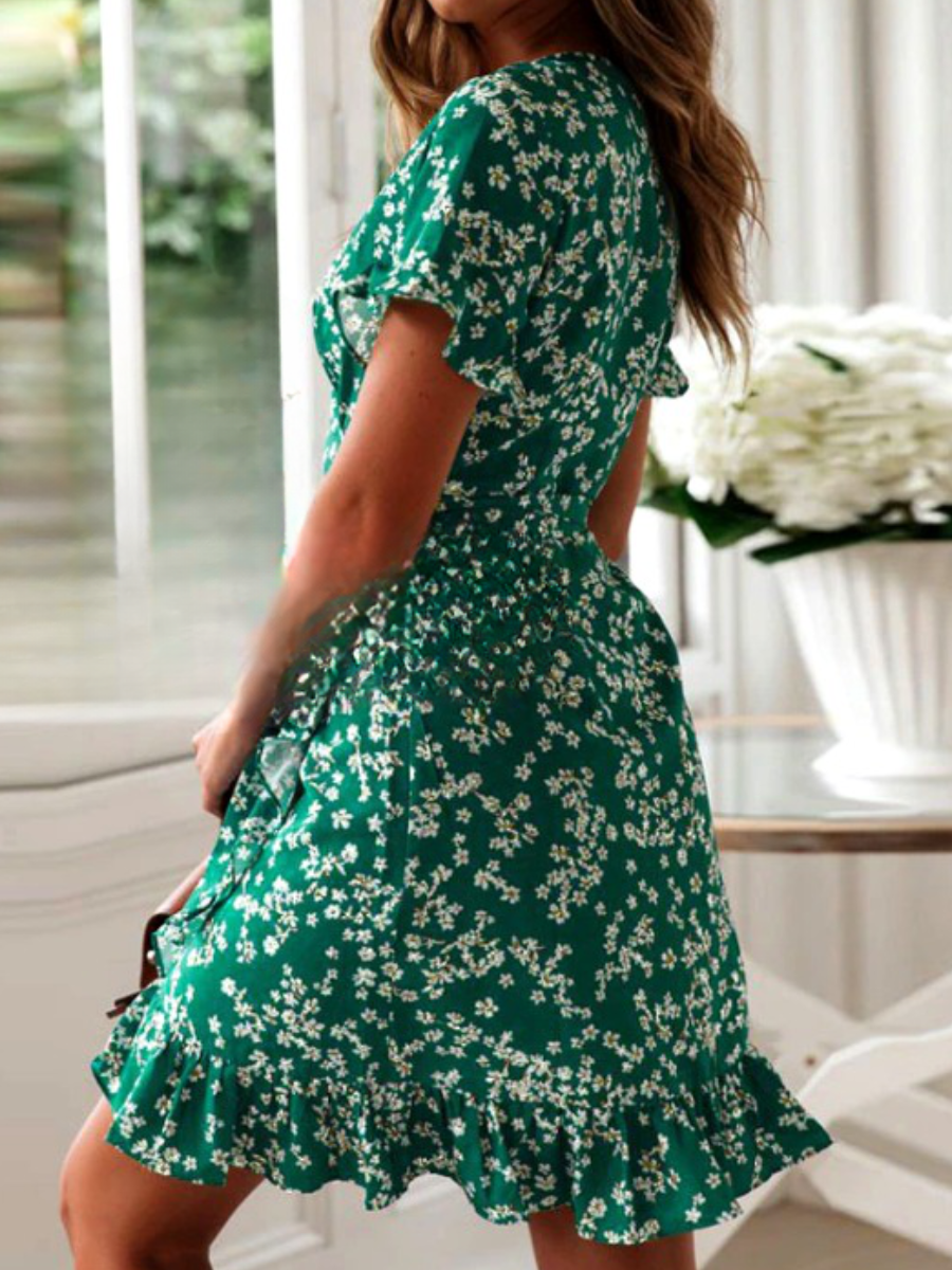 Beach Mini Floral Dress