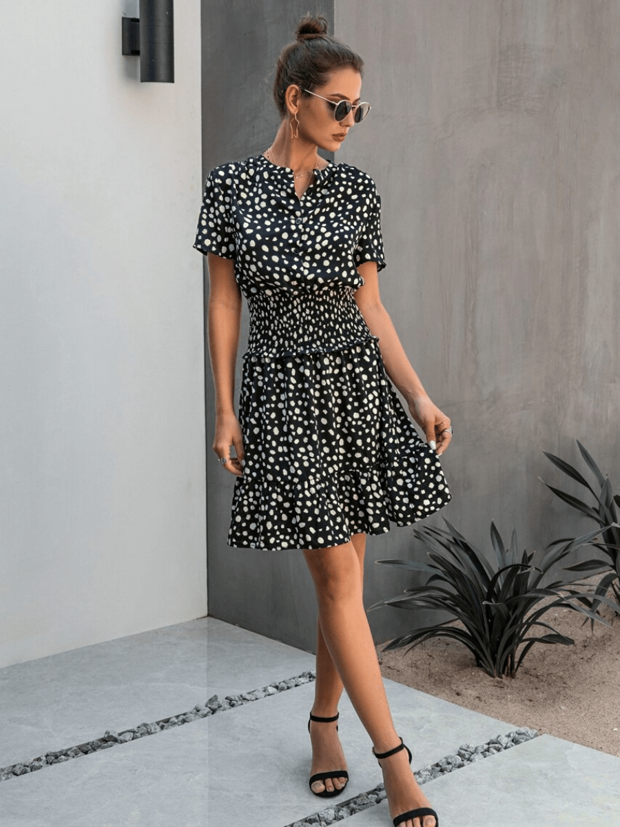 Boho Floral Mini Dress