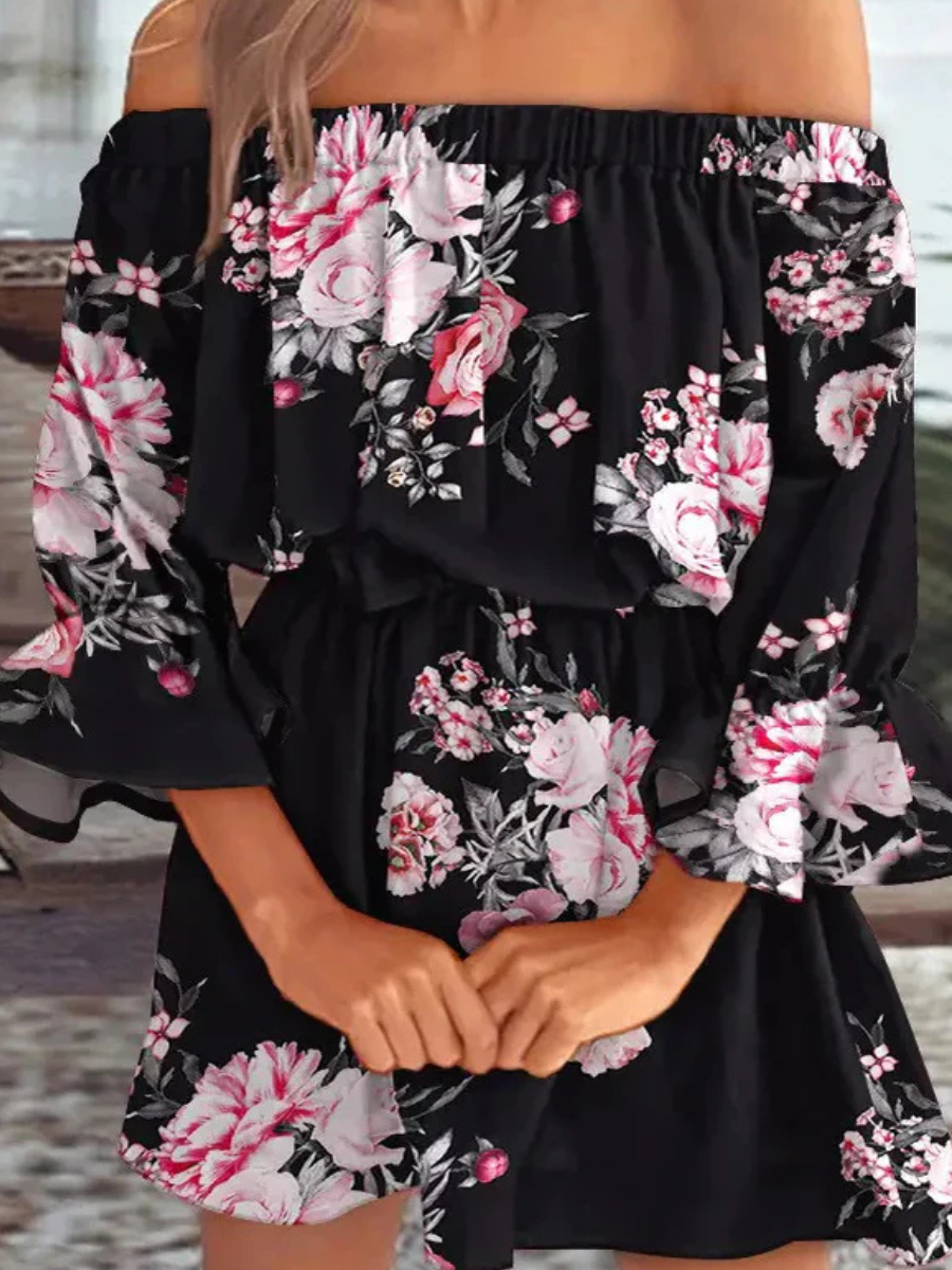 Mini Beach Dress Off Shoulder