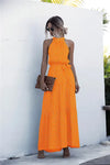 Orange Boho Maxi Dress