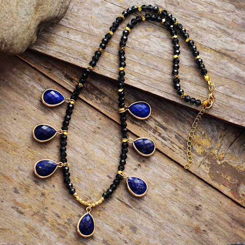 Boho Teardrop Pendant Necklace