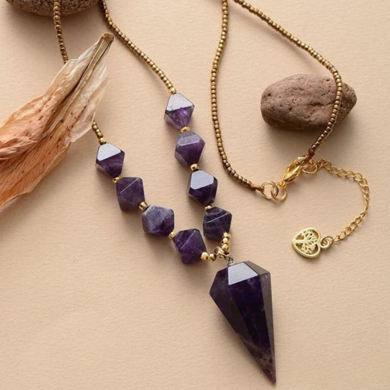 Natural Crystal Boho Necklace