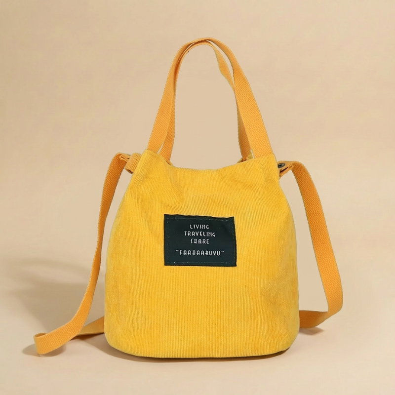 Boho Bag Bucket Canvas Drawstring