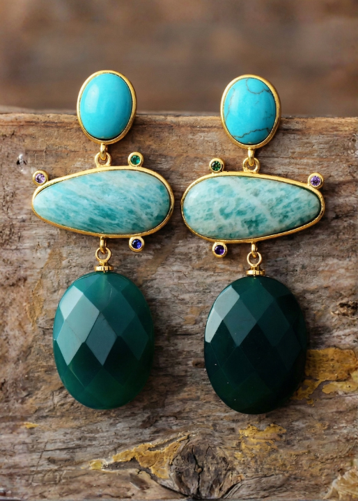 Boho Earrings with Dangle