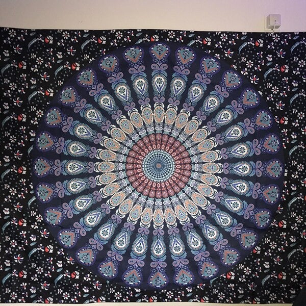 Boho Wall Tapestry Purple Hippie