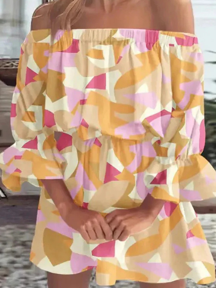 Mini Beach Dress Off Shoulder