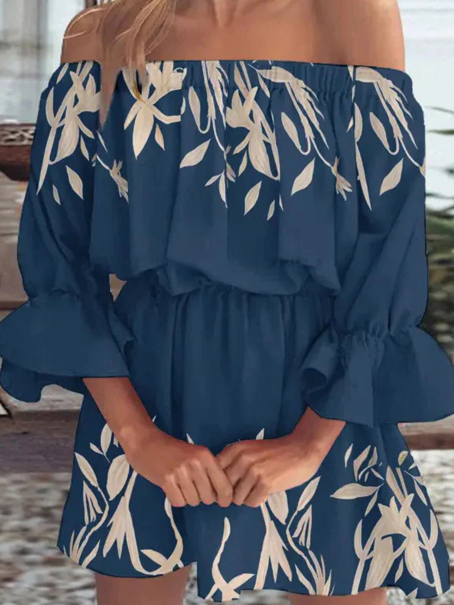 Mini Beach Dress Off Shoulder