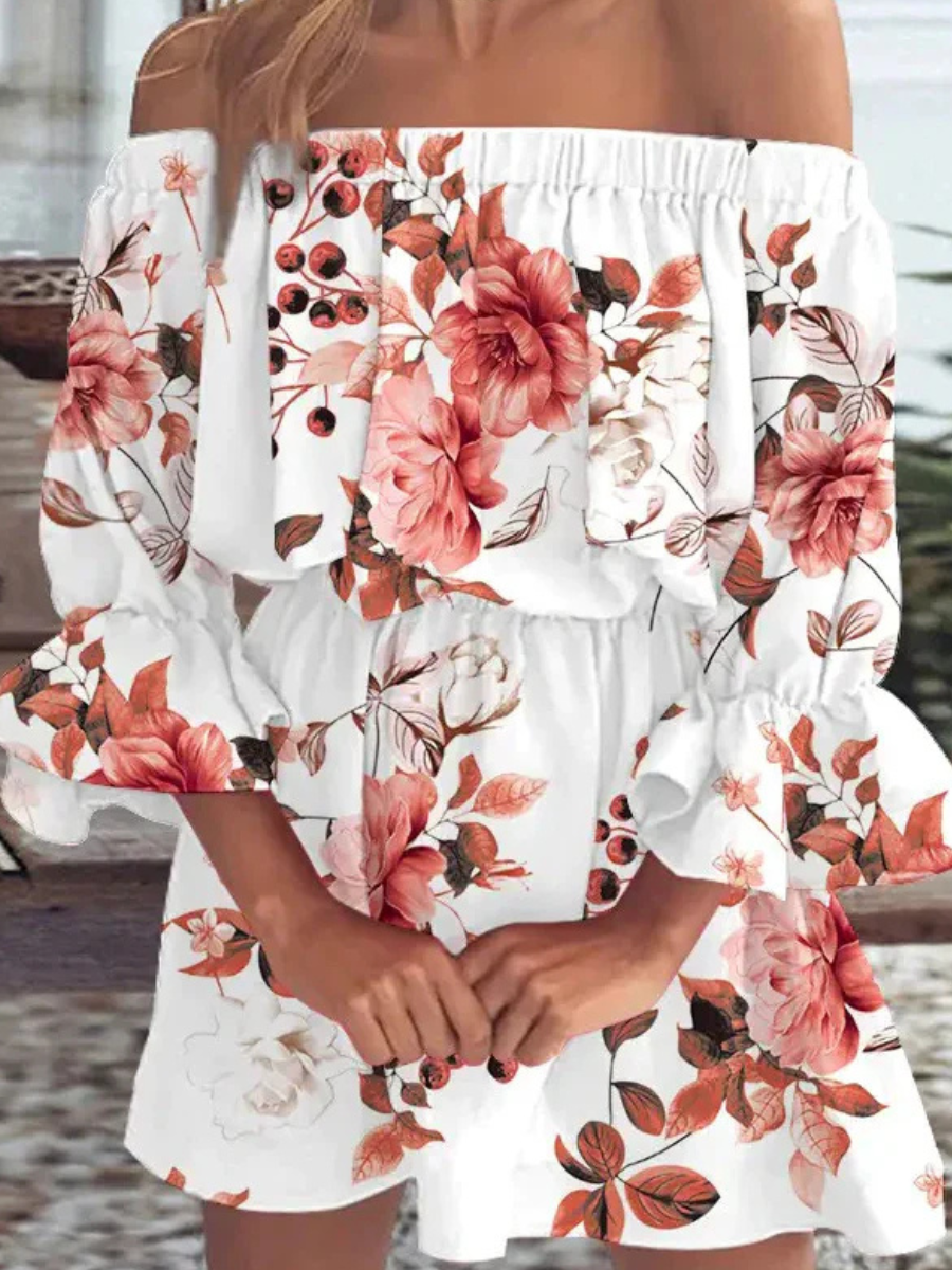 Mini Beach Dress Off Shoulder