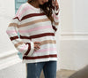 Boho Horizontal Striped Pullover