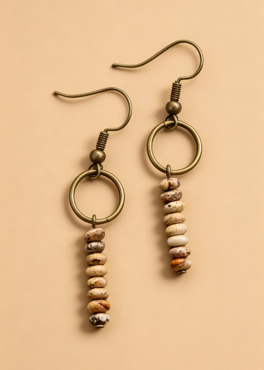 Vintage Boho Dangle Gold Earrings