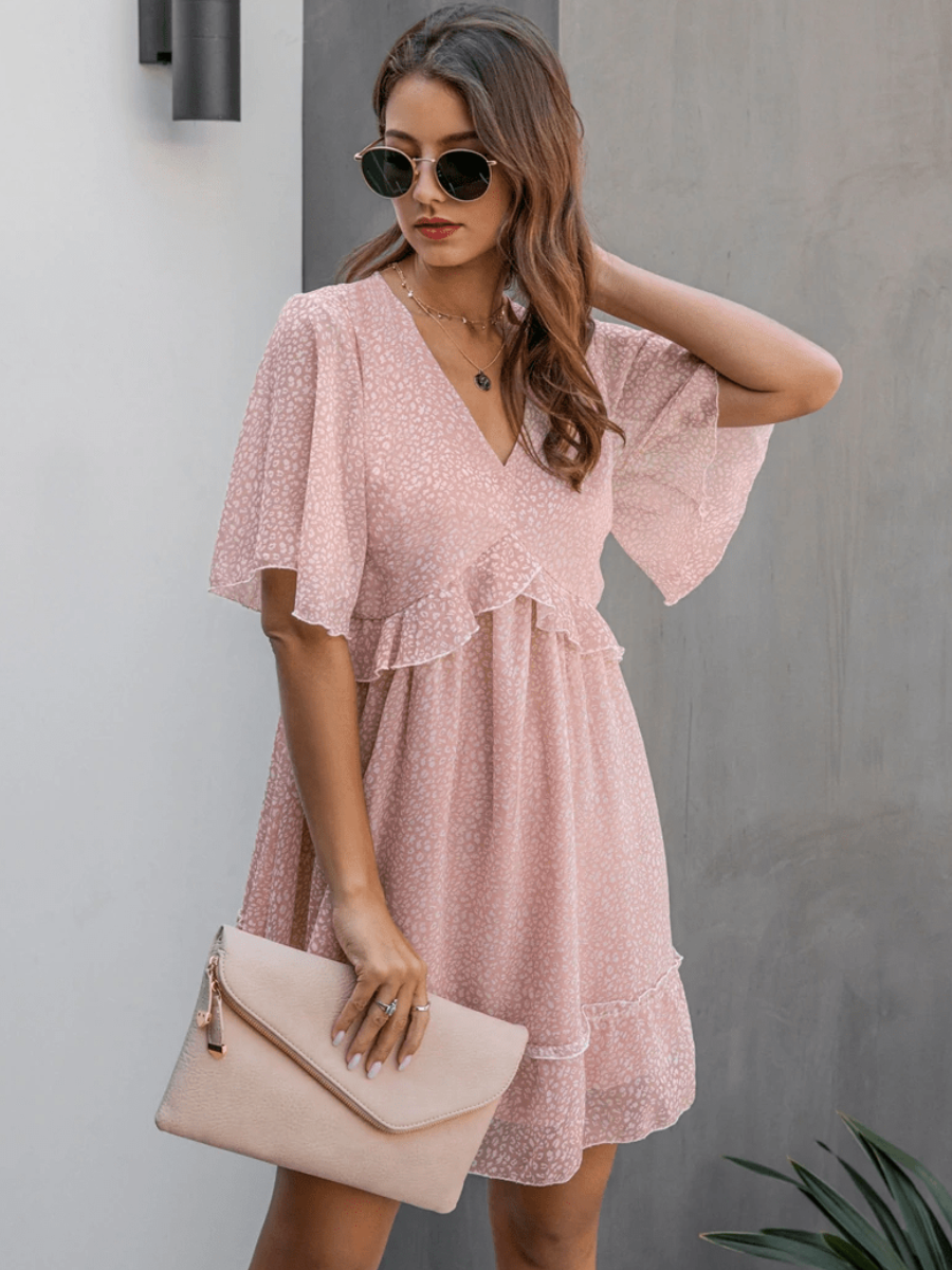 Boho Chic Powder Pink Dress