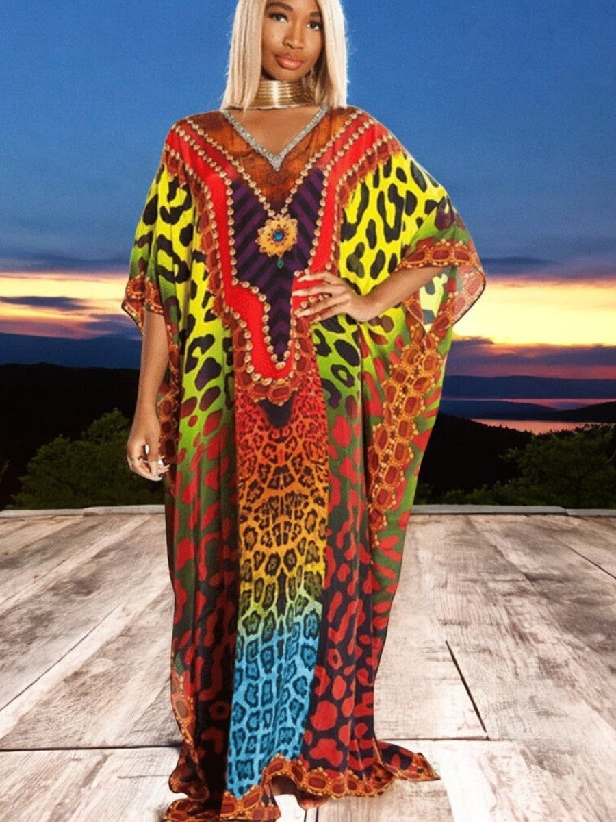 African Maxi Beach Dress
