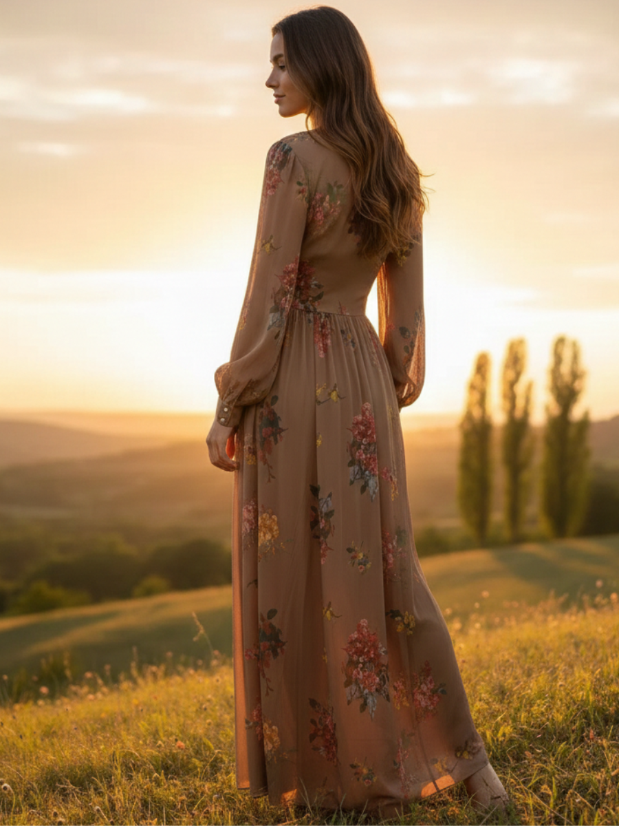 Maxi Floral Bohemian Dress
