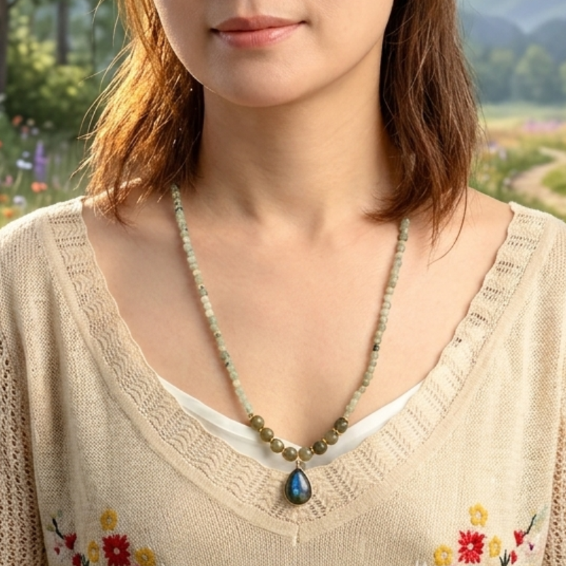 Boho Beaded Necklace Choker