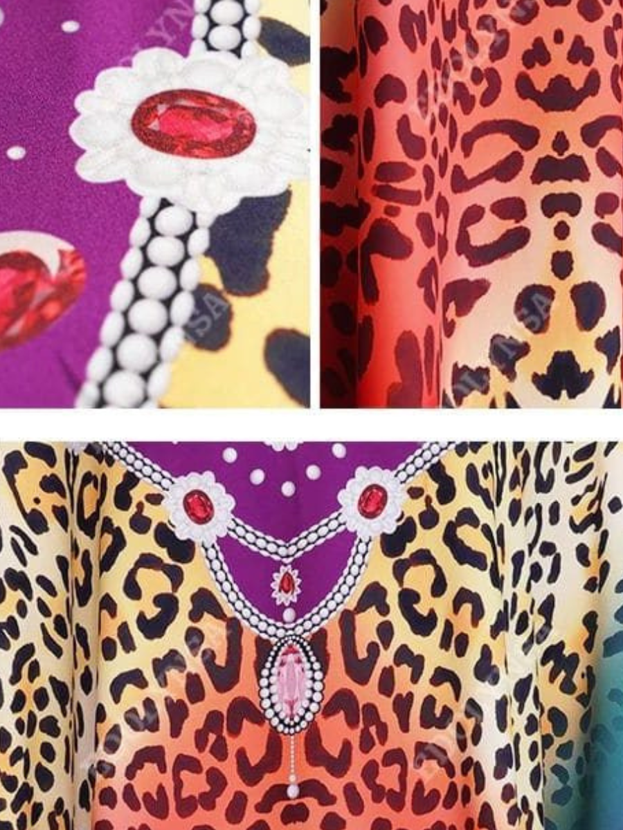 Leopard Print Boho Dress