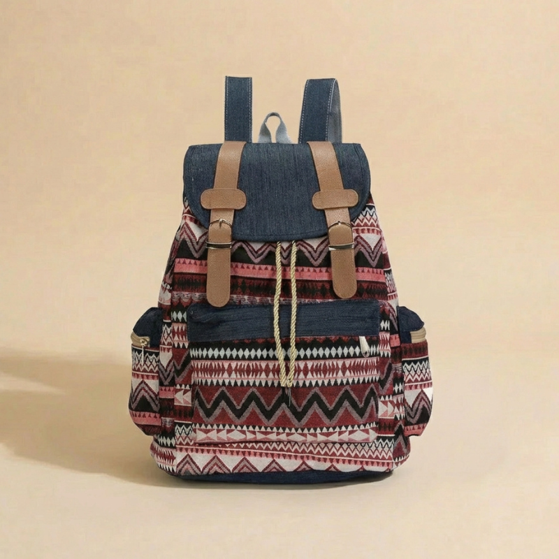 Boho Tribal Canvas Backpack