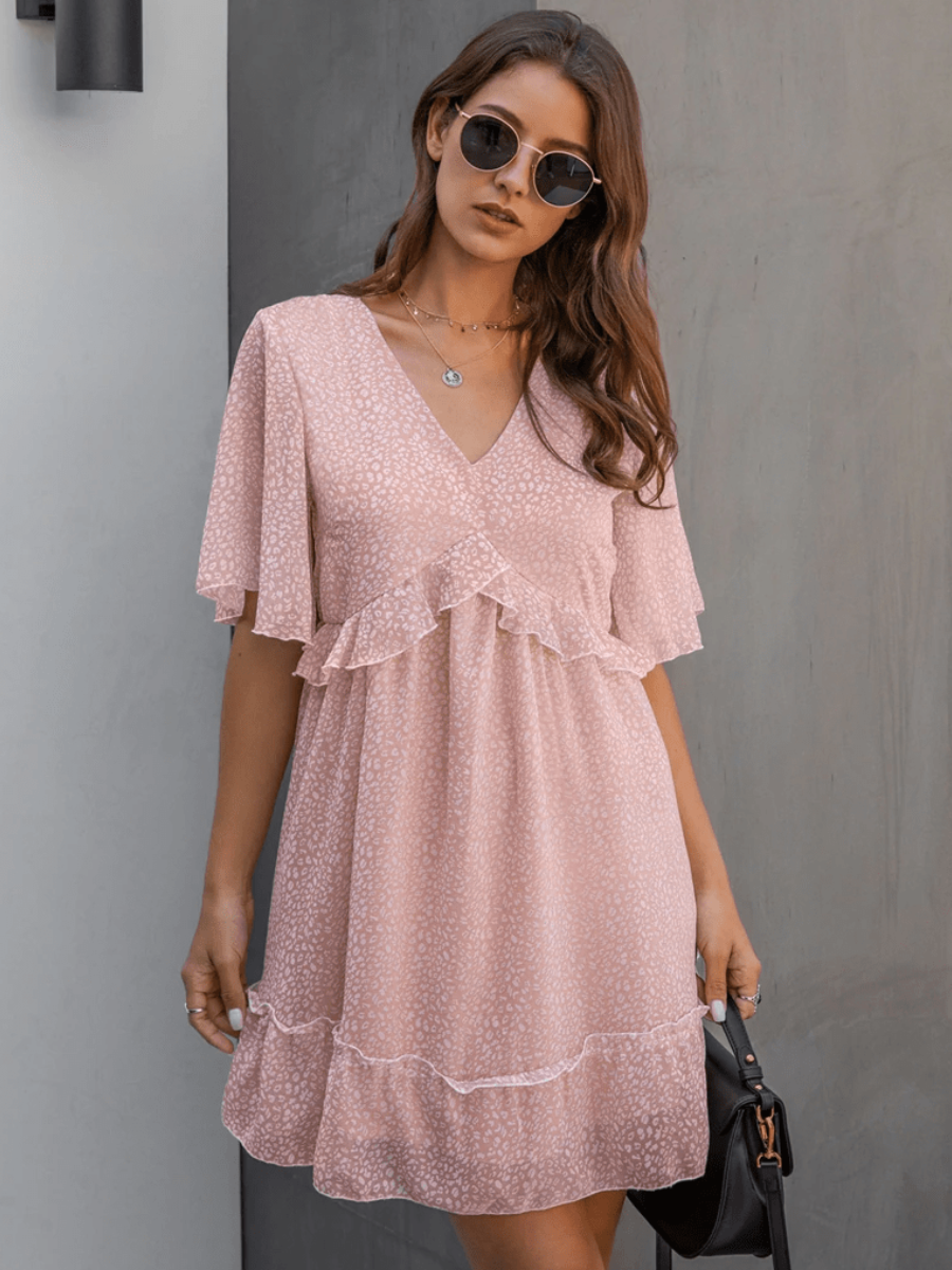 Boho Chic Powder Pink Dress