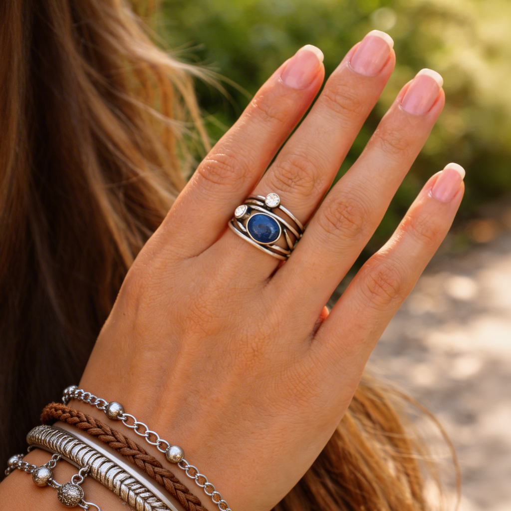 Vintage Natural Stone Boho Ring