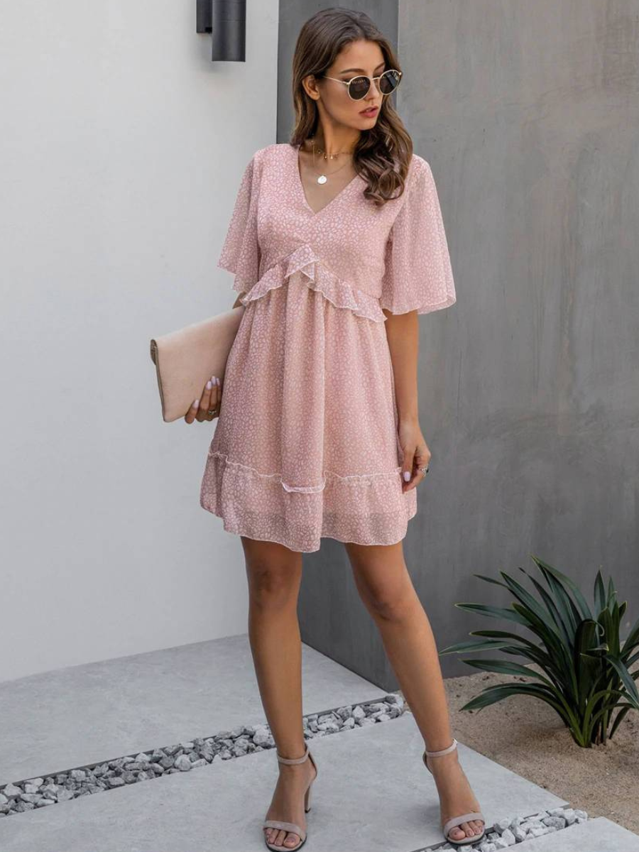 Boho Chic Powder Pink Dress
