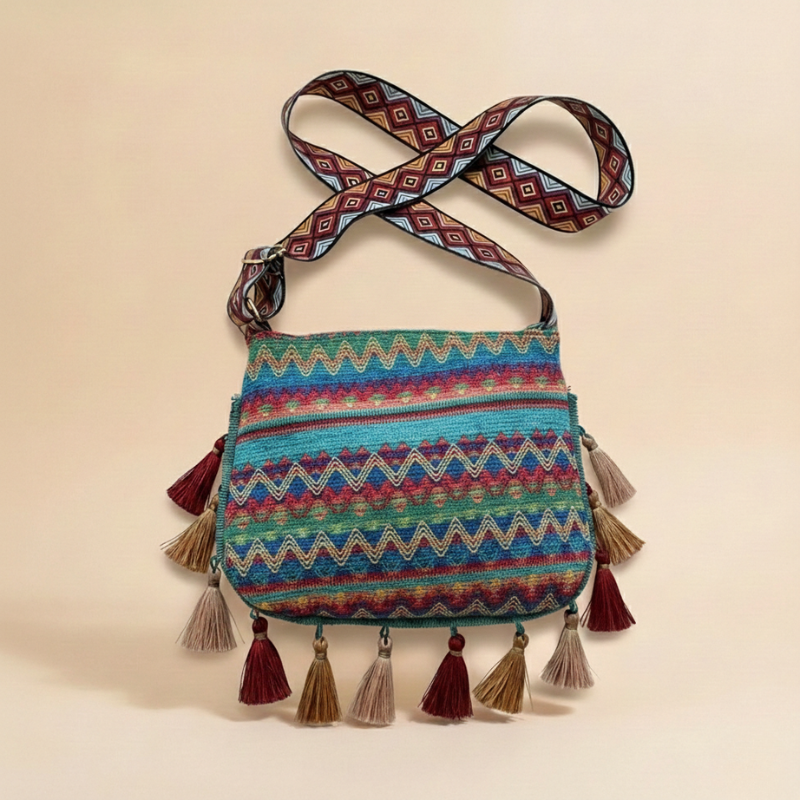 Ethnic Handwoven Crossbody Boho Bag