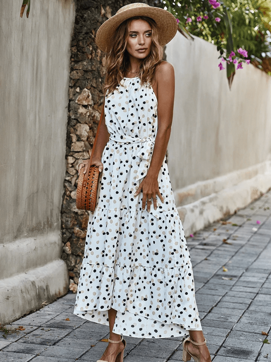 Long White Boho Dress