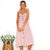 Boho Midi Dress in Pink