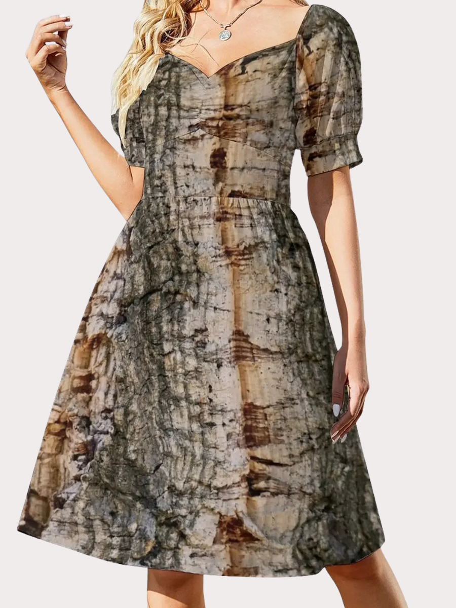 Mini Boho Dress Python Print