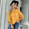 Romantic Blouse Boho Yellow Trend