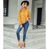 Romantic Blouse Boho Yellow Trend