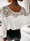 Blouse Boho White Fluid