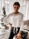 Blouse Boho White Fluid