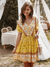 Gypsy Mini Dress in Yellow