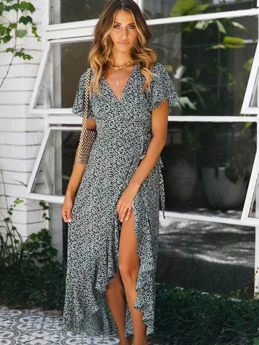 Hippie Midi Split Dress