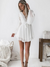 Bohemian Mini Dress in White