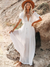 White Beach Boho Dress