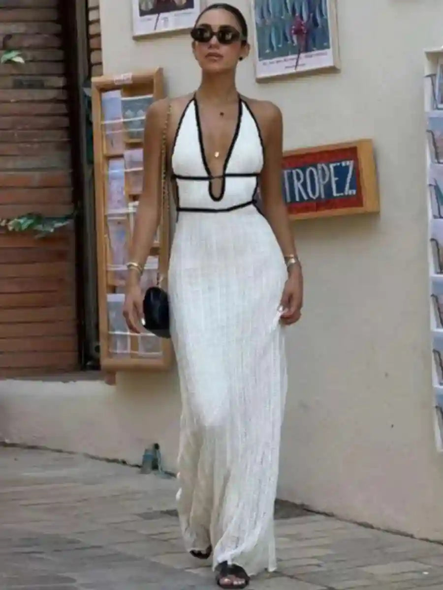 Backless Boho Dress