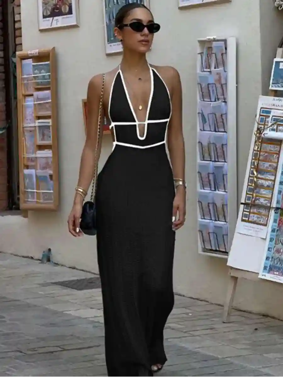 Backless Boho Dress