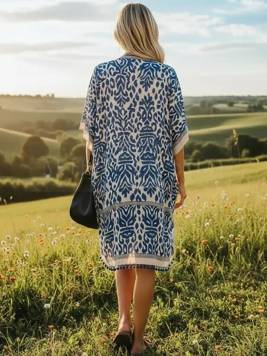 Beach Cover Up Kimono Woman