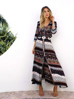 Beach Maxi Dress With Sleeves