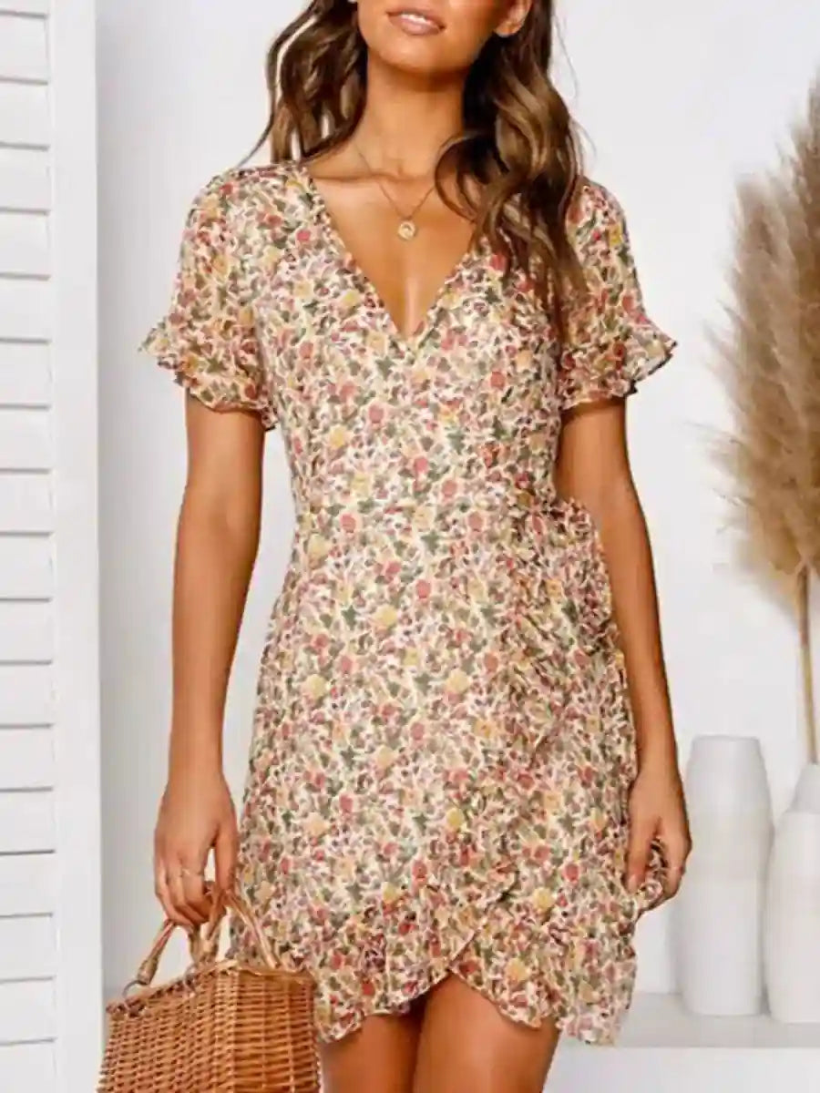 Beach Mini Floral Dress